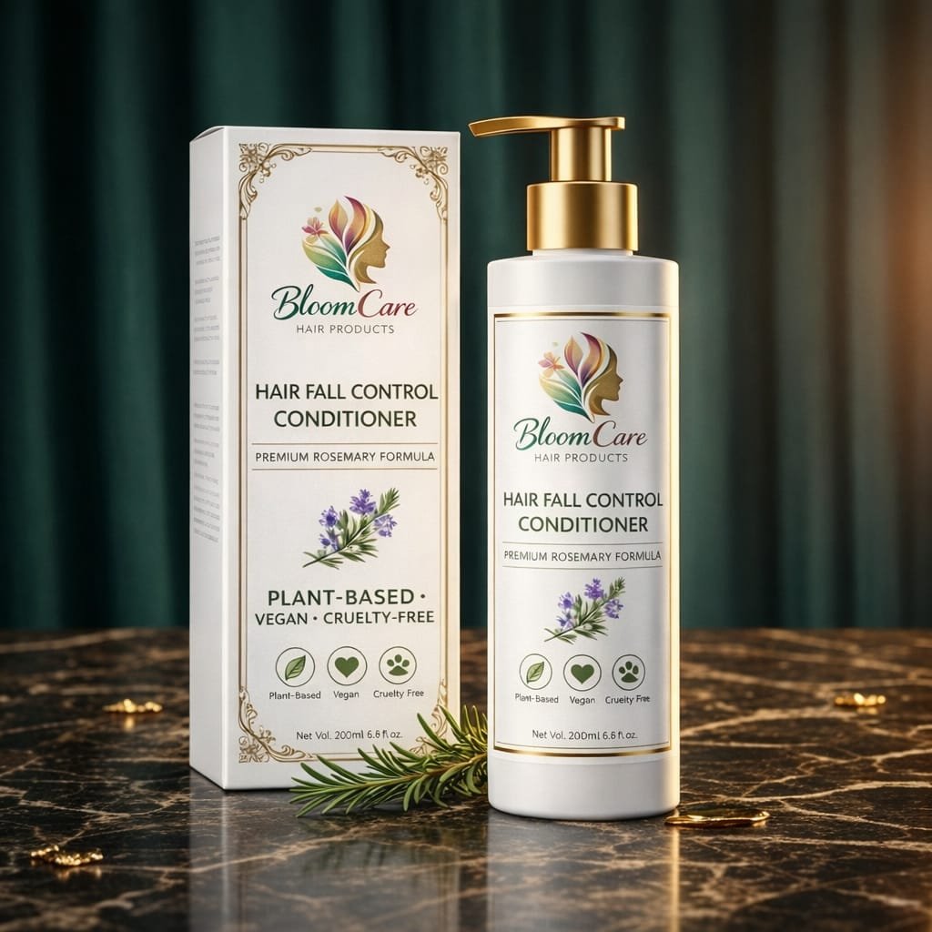 BloomCare Premium Rosemary Conditioner – India’s Trusted Pure Ayurvedic Hair Fall Care.