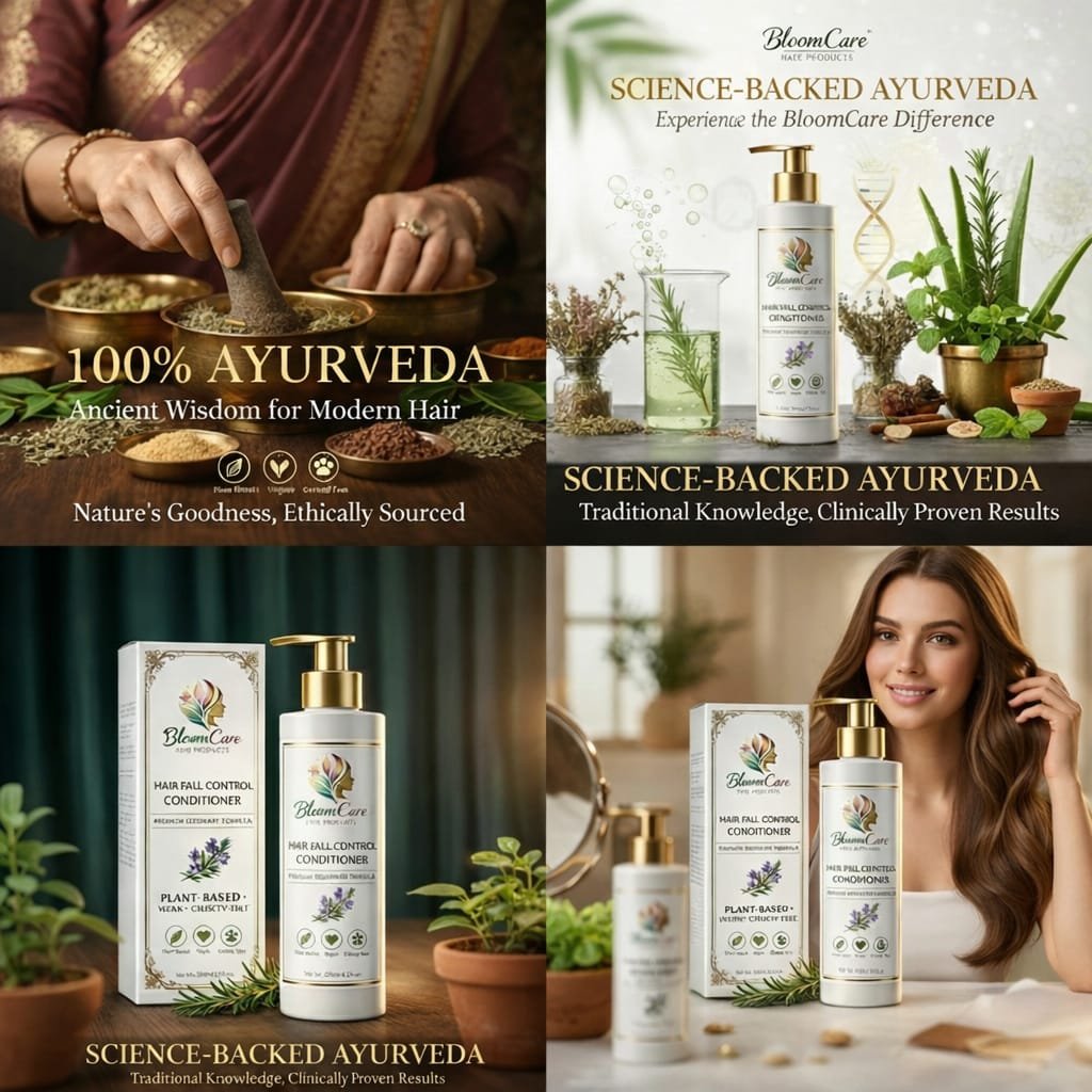 BloomCare Premium Rosemary Conditioner – India’s Trusted Pure Ayurvedic Hair Fall Care. - Image 2