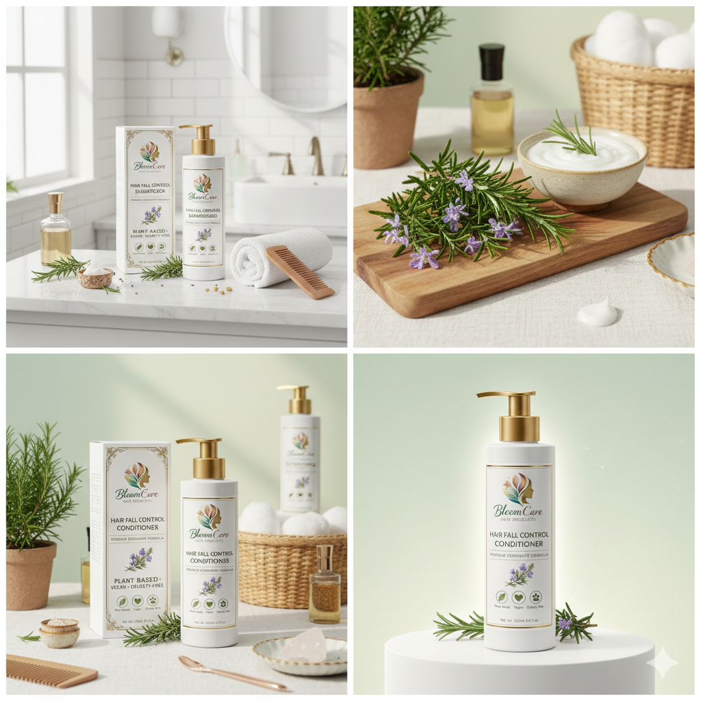 BloomCare Premium Rosemary Conditioner – India’s Trusted Pure Ayurvedic Hair Fall Care. - Image 10