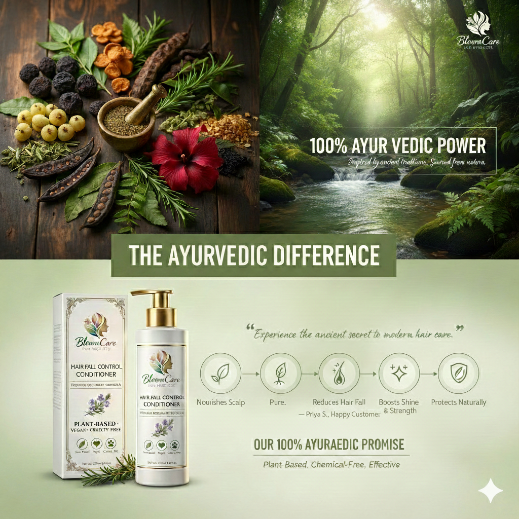 BloomCare Premium Rosemary Conditioner – India’s Trusted Pure Ayurvedic Hair Fall Care. - Image 14