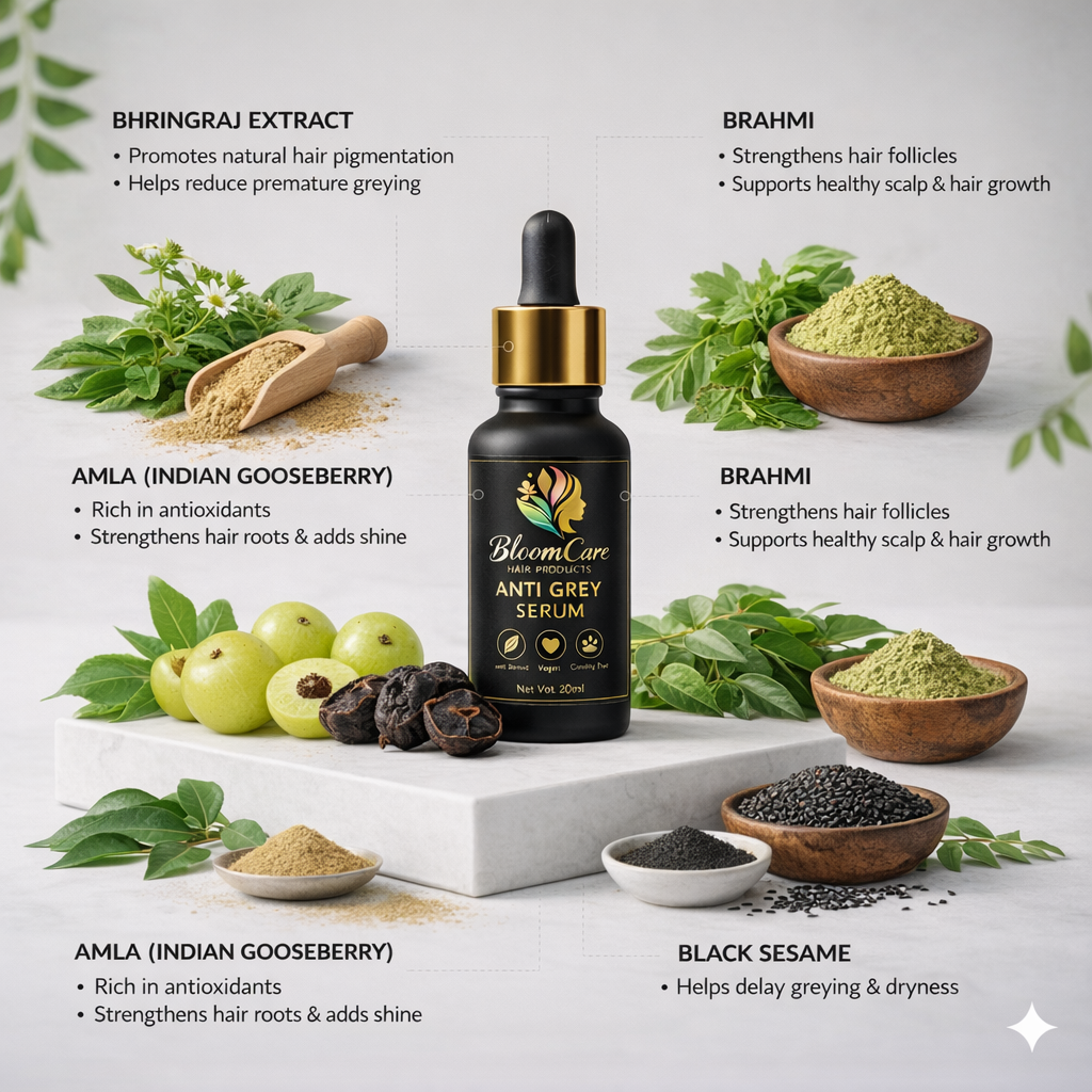 BloomCare Anti-Grey Hair Prime Serum for Premature Greying - Image 10