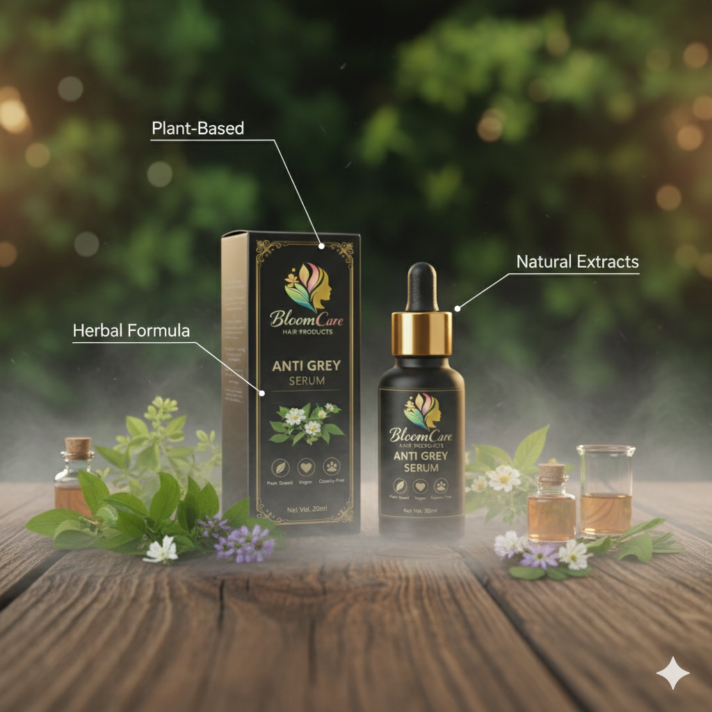 BloomCare Anti-Grey Hair Prime Serum for Premature Greying - Image 4