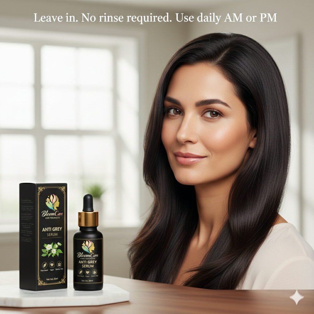BloomCare Anti-Grey Hair Prime Serum for Premature Greying - Image 6