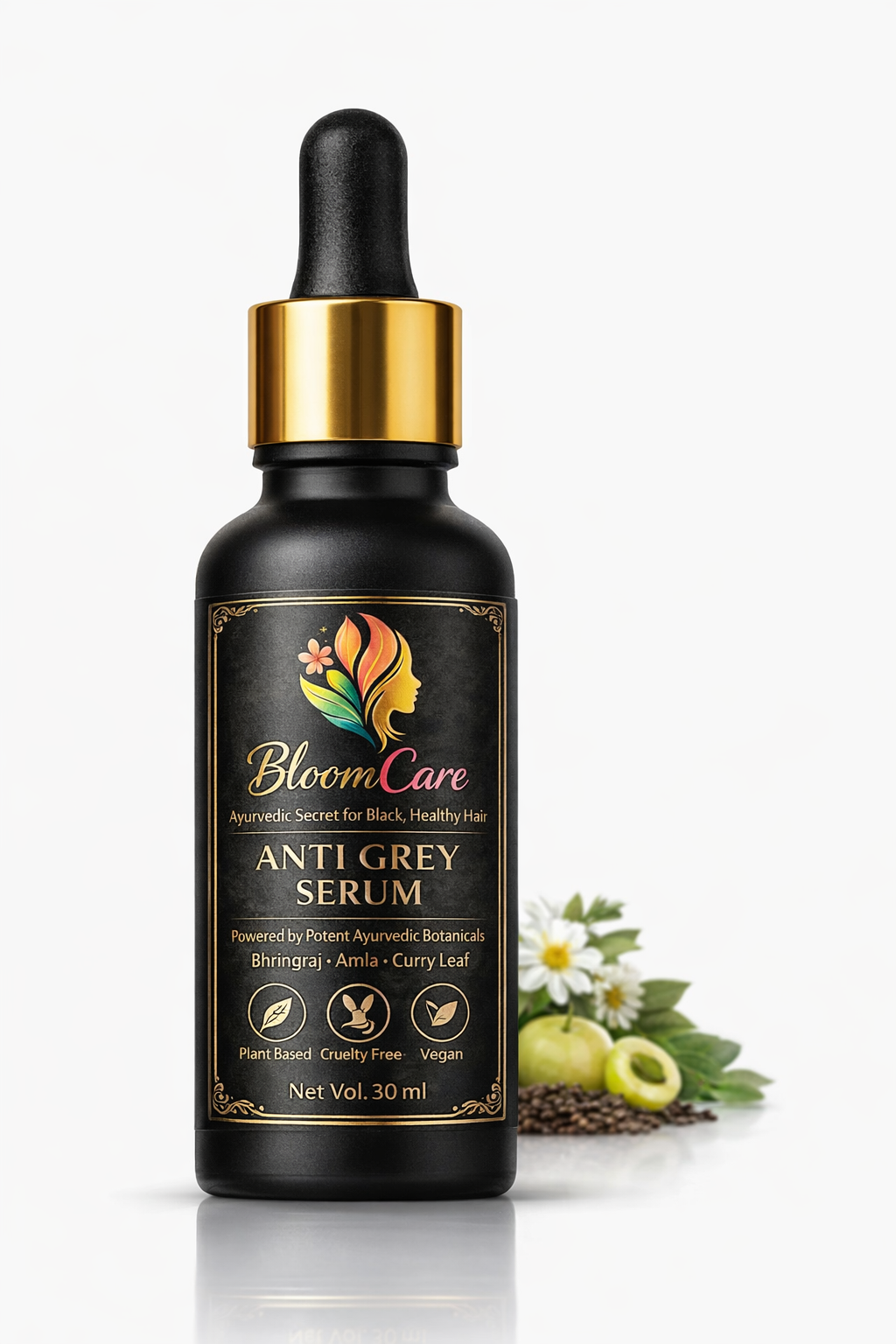 BloomCare Anti-Grey Hair Prime Serum for Premature Greying