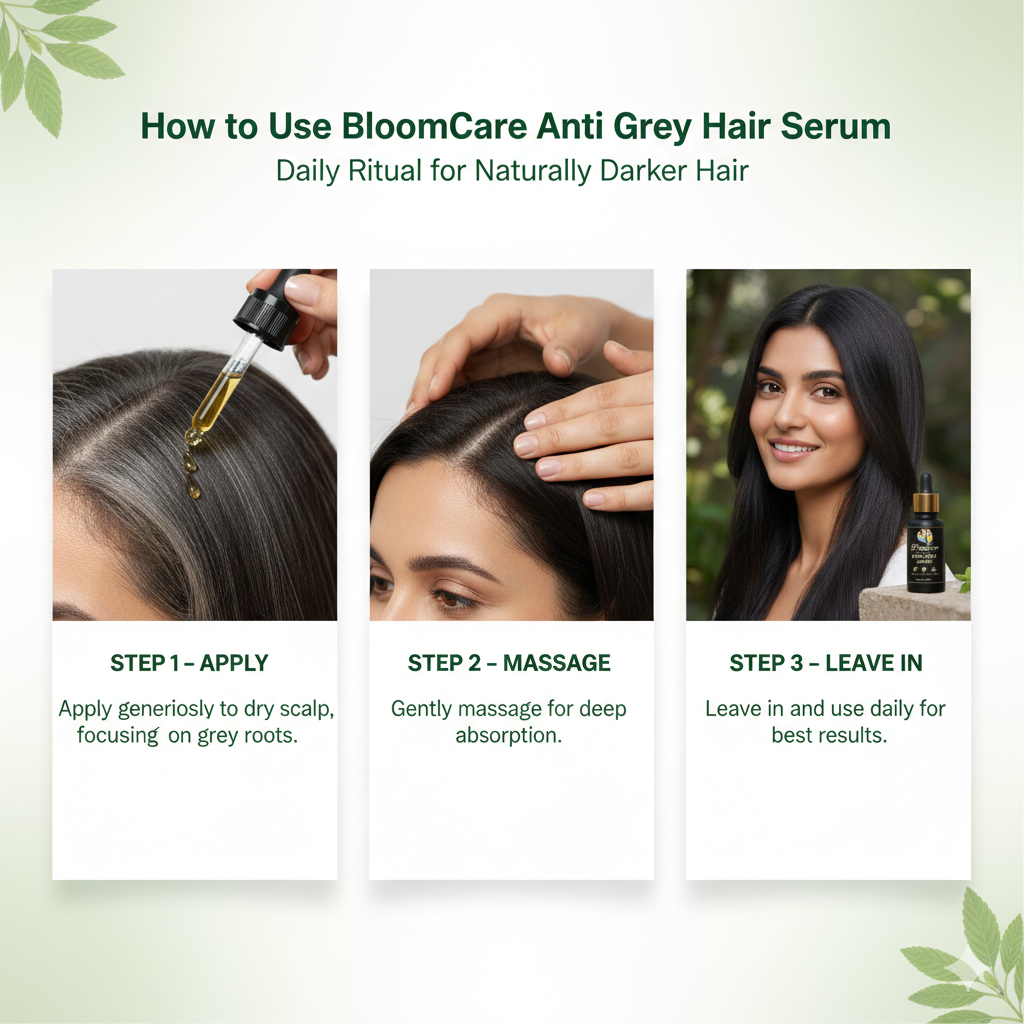 BloomCare Anti-Grey Hair Prime Serum for Premature Greying - Image 13